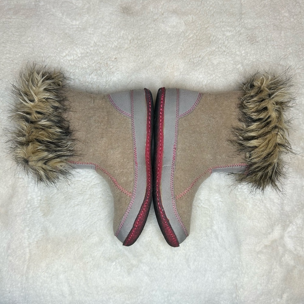 Sorel Cozy Joan Felt & Faux Fur Boots Girls 7 - Picture 6 of 9